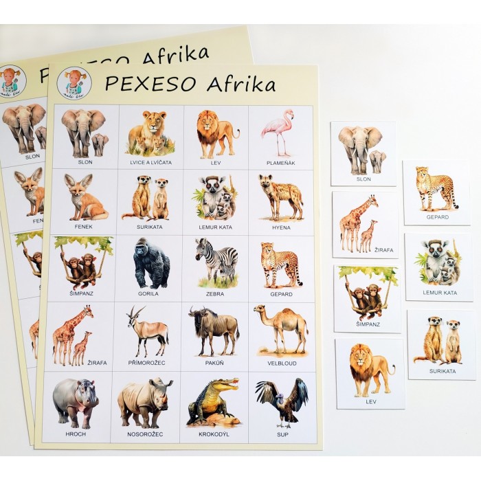 pexeso AFRIKA